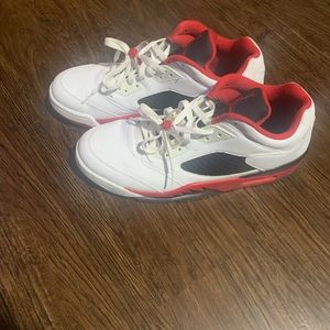 Low top “Fire Red “Jordan 5